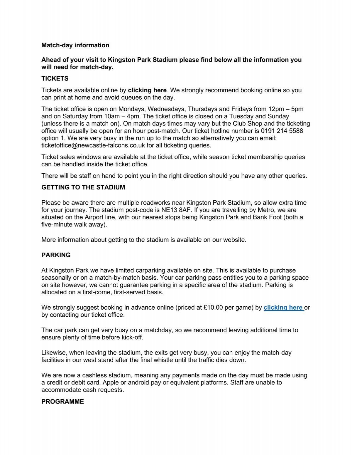 Match Day FAQs & Troubleshooting for Smooth Game Day Experiences